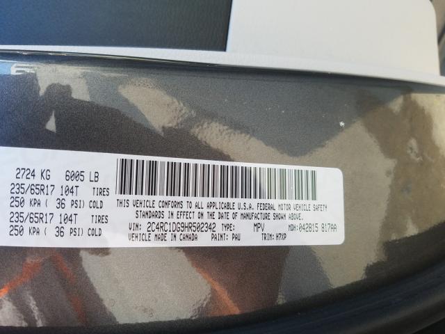 Photo 9 VIN: 2C4RC1DG9HR502342 - CHRYSLER PACIFICA T 