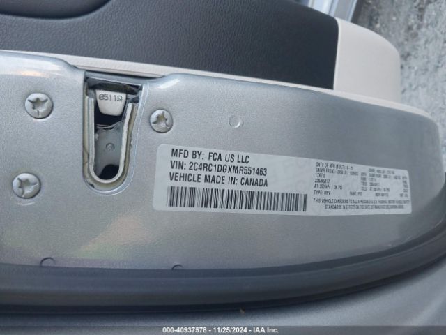 Photo 8 VIN: 2C4RC1DGXMR551463 - CHRYSLER VOYAGER 