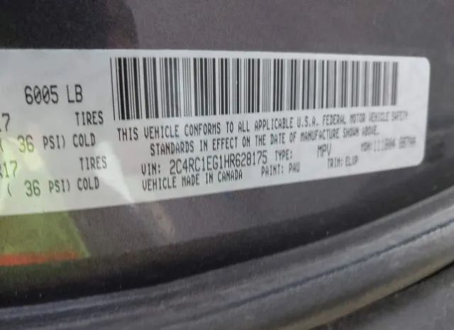 Photo 8 VIN: 2C4RC1EG1HR628175 - CHRYSLER PACIFICA 