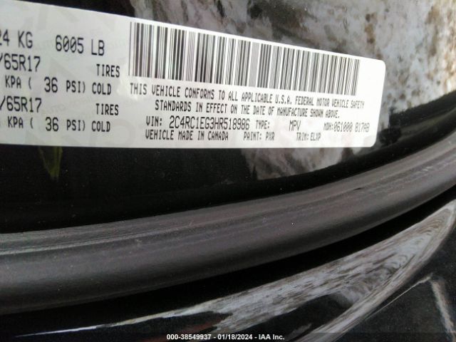 Photo 8 VIN: 2C4RC1EG3HR518986 - CHRYSLER PACIFICA 