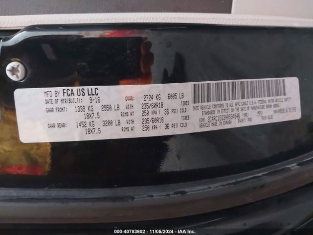 Photo 8 VIN: 2C4RC1EG3HR594546 - CHRYSLER PACIFICA 