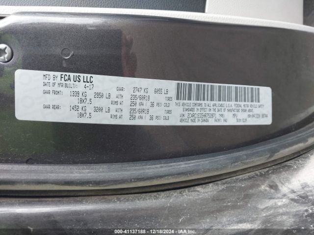 Photo 8 VIN: 2C4RC1EG5HR752871 - CHRYSLER PACIFICA 