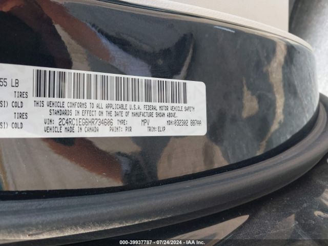 Photo 8 VIN: 2C4RC1EG6HR734606 - CHRYSLER PACIFICA 