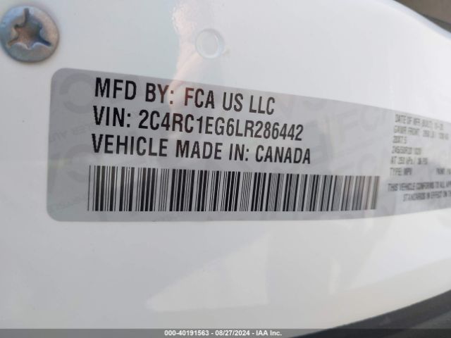 Photo 8 VIN: 2C4RC1EG6LR286442 - CHRYSLER PACIFICA 