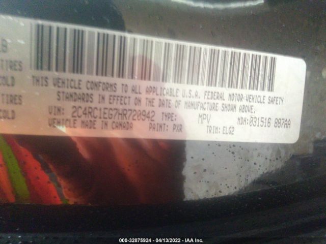 Photo 8 VIN: 2C4RC1EG7HR720942 - CHRYSLER PACIFICA 