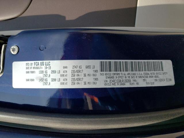 Photo 9 VIN: 2C4RC1EG8LR126269 - CHRYSLER PACIFICA T 