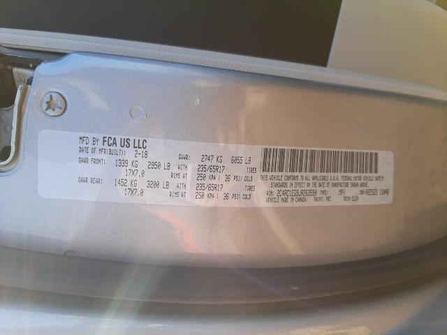 Photo 9 VIN: 2C4RC1EG9JR263590 - CHRYSLER PACIFICA T 