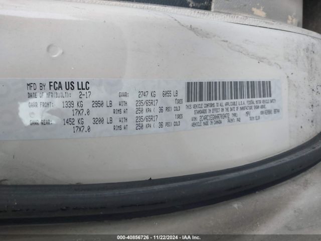 Photo 8 VIN: 2C4RC1EGXHR703472 - CHRYSLER PACIFICA 