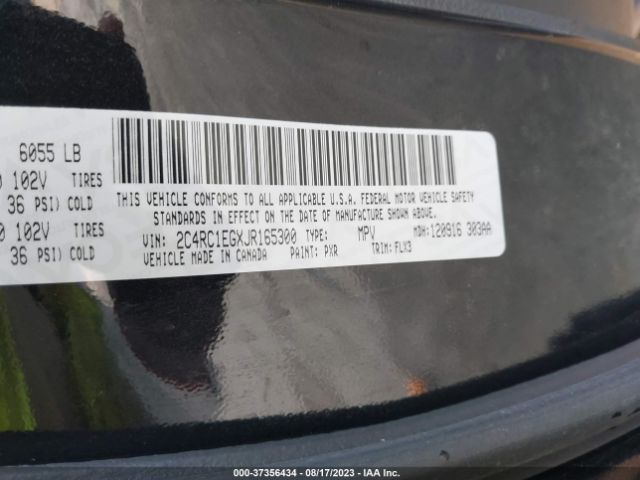 Photo 8 VIN: 2C4RC1EGXJR165300 - CHRYSLER PACIFICA 