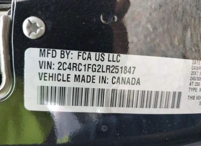 Photo 8 VIN: 2C4RC1FG2LR251847 - CHRYSLER PACIFICA 