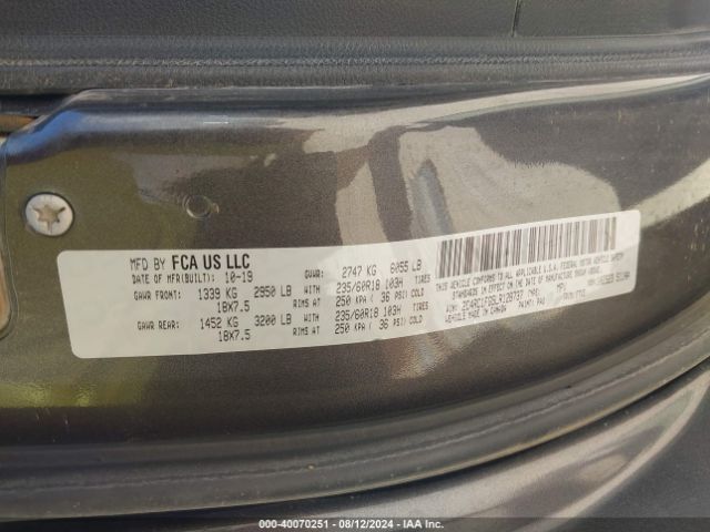 Photo 8 VIN: 2C4RC1FG5LR128737 - CHRYSLER PACIFICA 