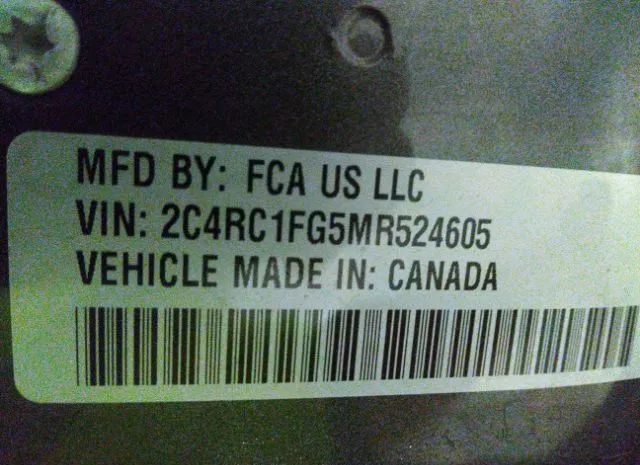 Photo 8 VIN: 2C4RC1FG5MR524605 - CHRYSLER PACIFICA 