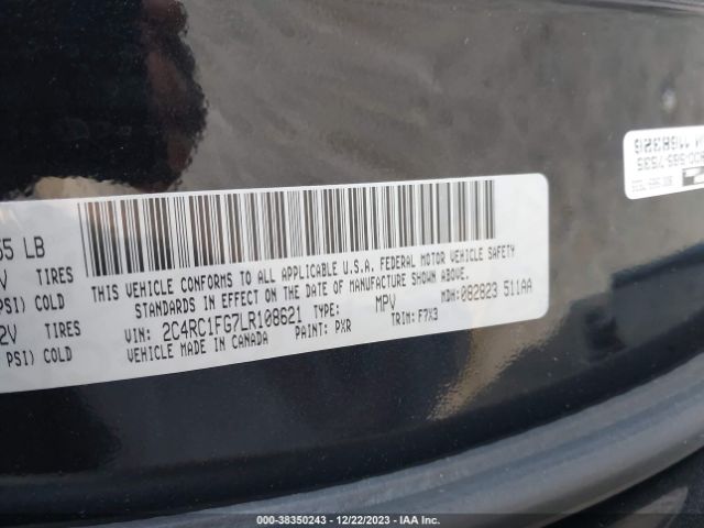 Photo 8 VIN: 2C4RC1FG7LR108621 - CHRYSLER PACIFICA 