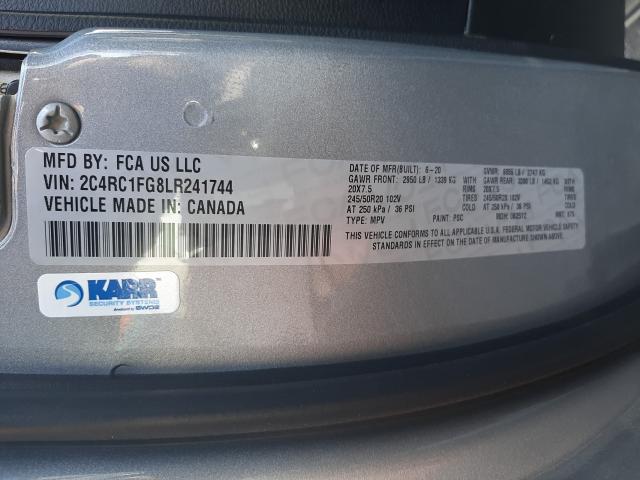 Photo 9 VIN: 2C4RC1FG8LR241744 - CHRYSLER PACIFICA T 