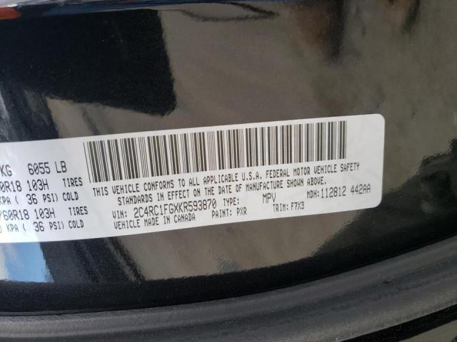 Photo 9 VIN: 2C4RC1FGXKR593870 - CHRYSLER PACIFICA T 