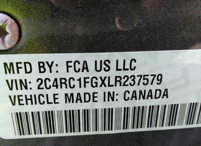 Photo 8 VIN: 2C4RC1FGXLR237579 - CHRYSLER PACIFICA 