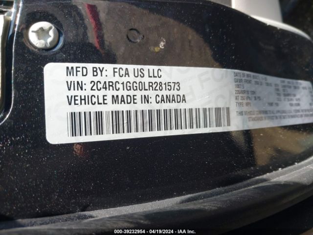 Photo 8 VIN: 2C4RC1GG0LR281573 - CHRYSLER PACIFICA 