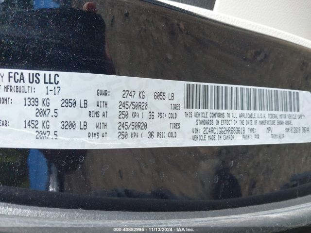 Photo 8 VIN: 2C4RC1GG2HR683618 - CHRYSLER PACIFICA 