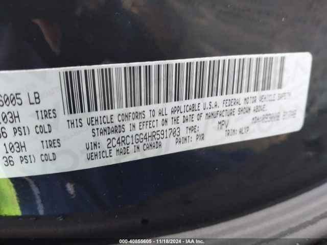 Photo 8 VIN: 2C4RC1GG4HR591703 - CHRYSLER PACIFICA 