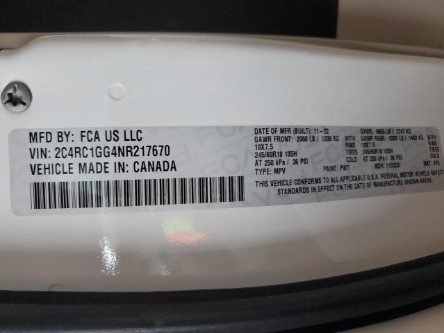 Photo 12 VIN: 2C4RC1GG4NR217670 - CHRYSLER PACIFICA L 