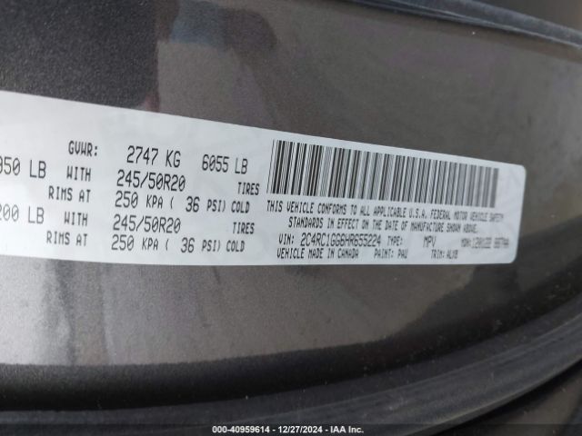 Photo 8 VIN: 2C4RC1GG6HR655224 - CHRYSLER PACIFICA 