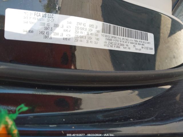 Photo 8 VIN: 2C4RC1GG7JR158494 - CHRYSLER PACIFICA 