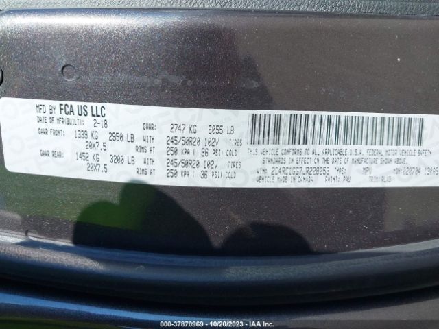 Photo 8 VIN: 2C4RC1GG7JR228253 - CHRYSLER PACIFICA 