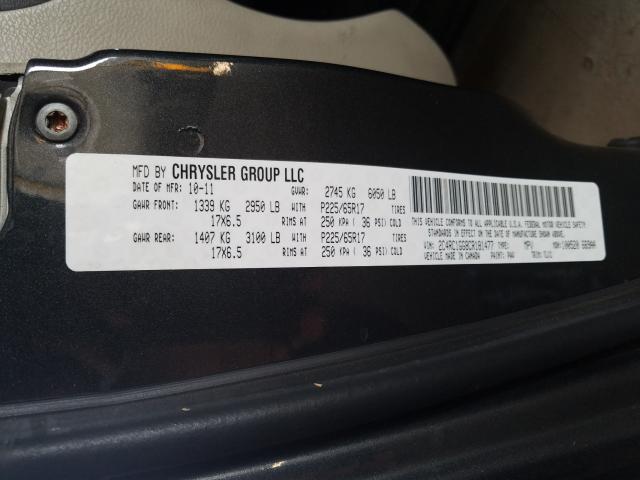 Photo 9 VIN: 2C4RC1GG8CR181477 - CHRYSLER TOWN & COU 