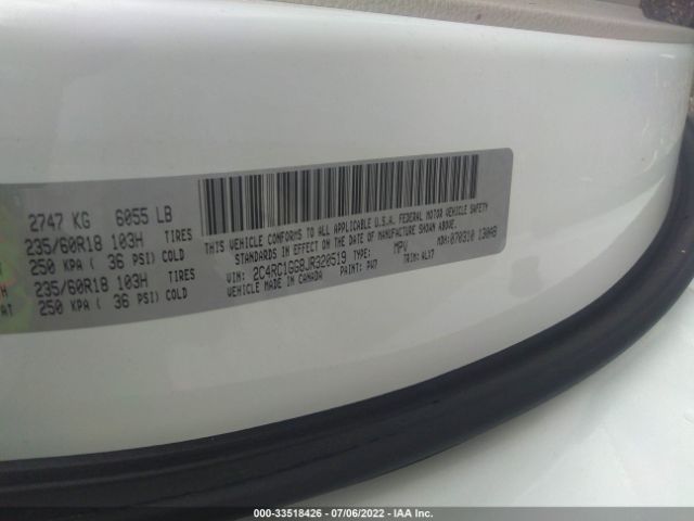 Photo 8 VIN: 2C4RC1GG8JR320519 - CHRYSLER PACIFICA 