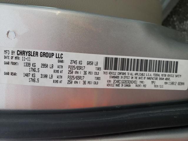 Photo 9 VIN: 2C4RC1GG9CR202451 - CHRYSLER TOWN & COU 