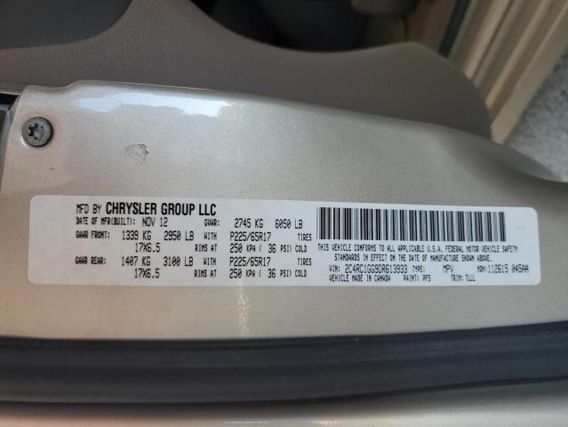 Photo 9 VIN: 2C4RC1GG9DR613933 - CHRYSLER TOWN & COU 