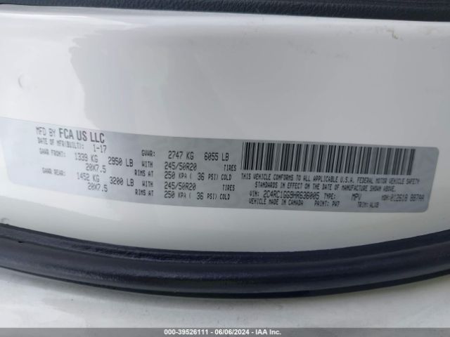 Photo 8 VIN: 2C4RC1GG9HR636005 - CHRYSLER PACIFICA 