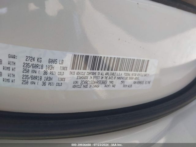 Photo 8 VIN: 2C4RC1GGXHR553683 - CHRYSLER PACIFICA 