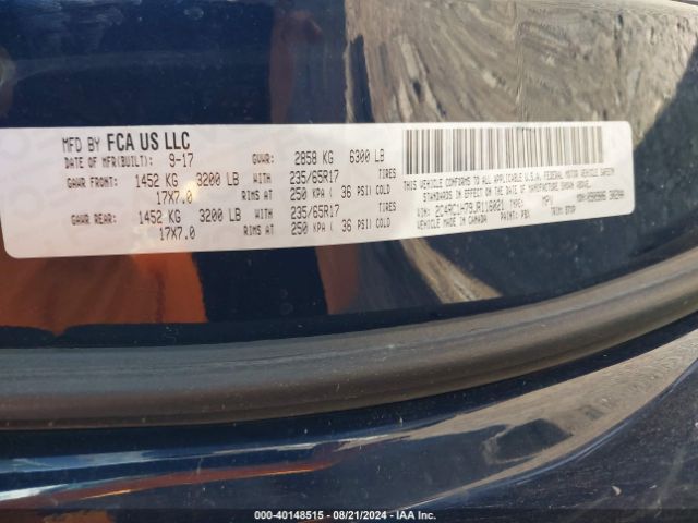 Photo 8 VIN: 2C4RC1H79JR116021 - CHRYSLER PACIFICA 