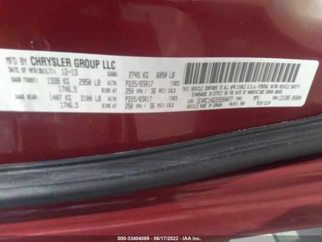 Photo 8 VIN: 2C4RC1HG2ER260077 - CHRYSLER TOWN & COUNTRY 