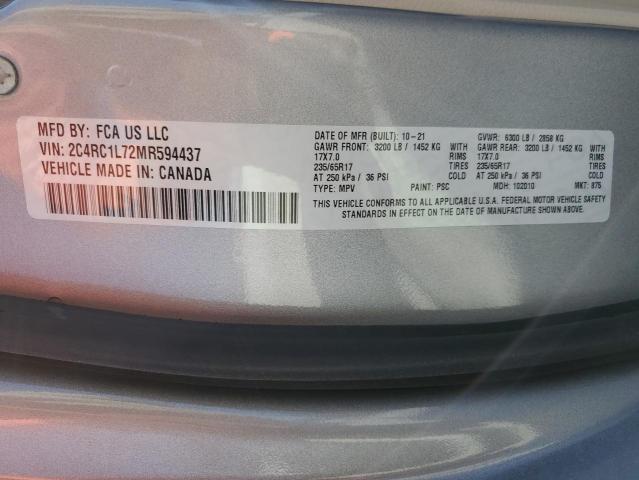 Photo 12 VIN: 2C4RC1L72MR594437 - CHRYSLER PACIFICA 