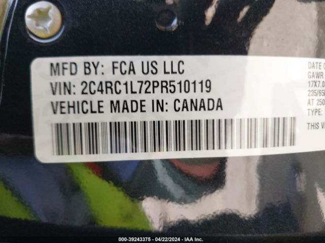 Photo 8 VIN: 2C4RC1L72PR510119 - CHRYSLER PACIFICA HYBRID 