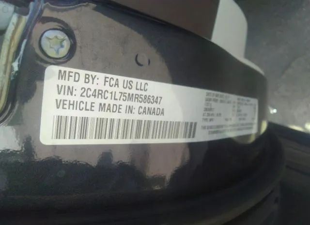 Photo 8 VIN: 2C4RC1L75MR586347 - CHRYSLER PACIFICA 