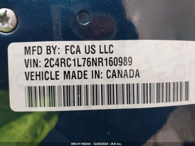 Photo 8 VIN: 2C4RC1L76NR160989 - CHRYSLER PACIFICA 