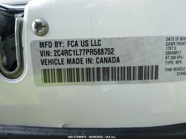 Photo 8 VIN: 2C4RC1L77PR588752 - CHRYSLER PACIFICA 