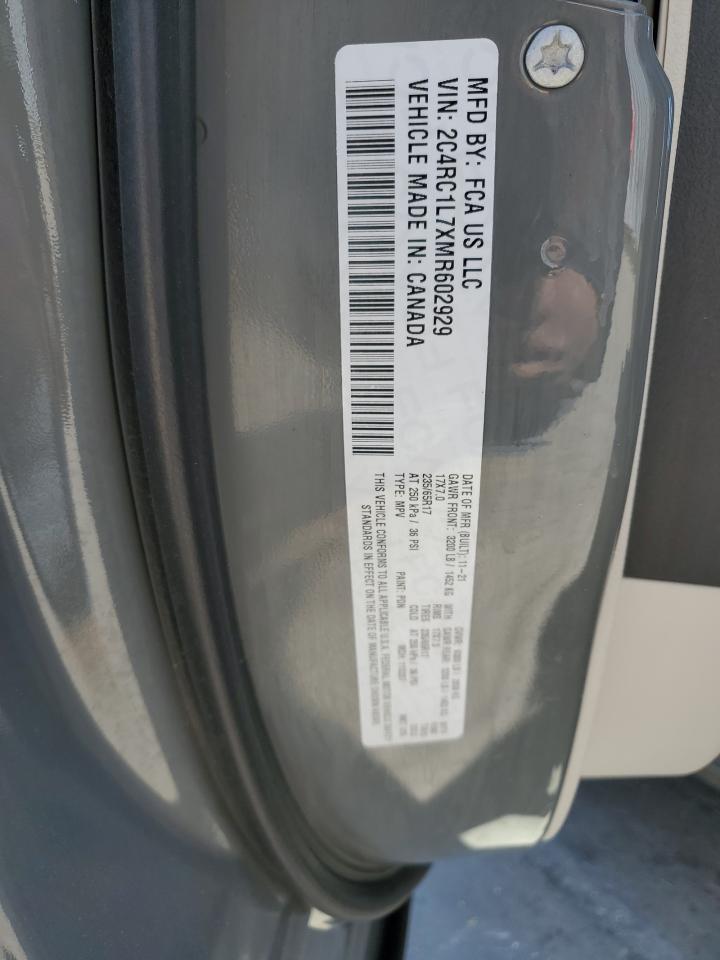 Photo 12 VIN: 2C4RC1L7XMR602929 - CHRYSLER PACIFICA 