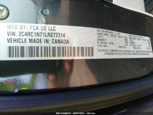 Photo 8 VIN: 2C4RC1N71LR277714 - CHRYSLER PACIFICA 