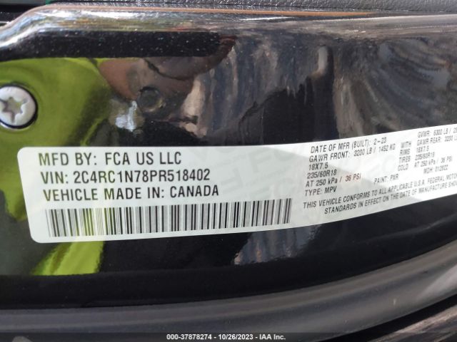 Photo 8 VIN: 2C4RC1N78PR518402 - CHRYSLER PACIFICA HYBRID 