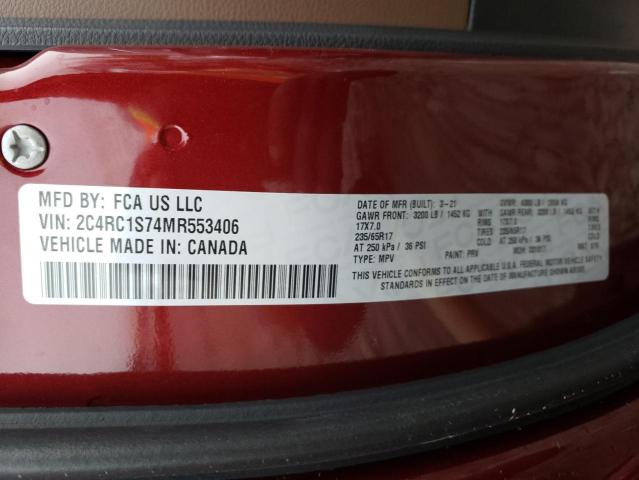 Photo 9 VIN: 2C4RC1S74MR553406 - CHRYSLER PACIFICA H 