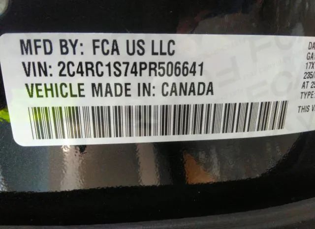 Photo 8 VIN: 2C4RC1S74PR506641 - CHRYSLER PACIFICA 