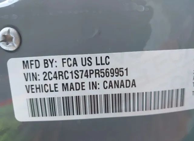 Photo 8 VIN: 2C4RC1S74PR569951 - CHRYSLER PACIFICA 