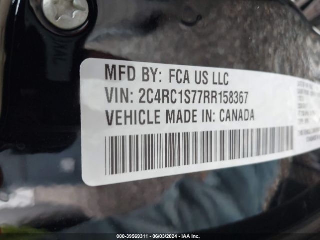 Photo 8 VIN: 2C4RC1S77RR158367 - CHRYSLER PACIFICA 