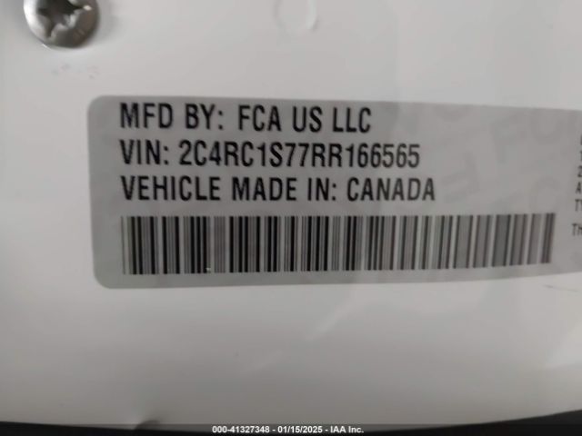 Photo 8 VIN: 2C4RC1S77RR166565 - CHRYSLER PACIFICA 
