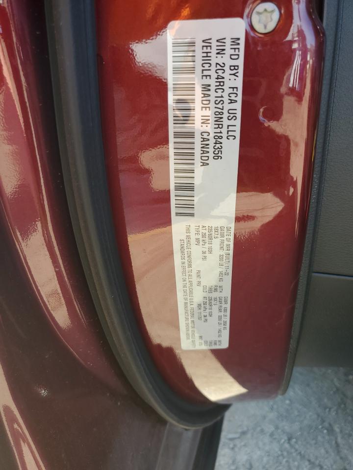 Photo 11 VIN: 2C4RC1S78NR184356 - CHRYSLER PACIFICA 