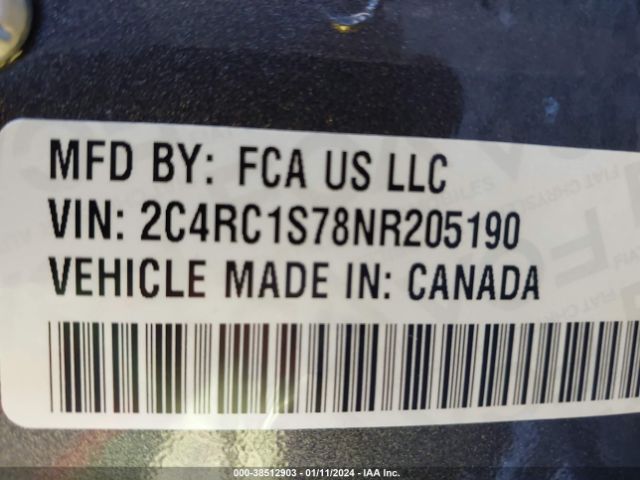 Photo 8 VIN: 2C4RC1S78NR205190 - CHRYSLER PACIFICA HYBRID 